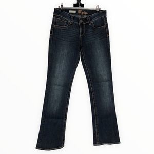 Kut from the Kloth Dark Denim Contrast Stitch Nicole High Rise Bootcut size 4